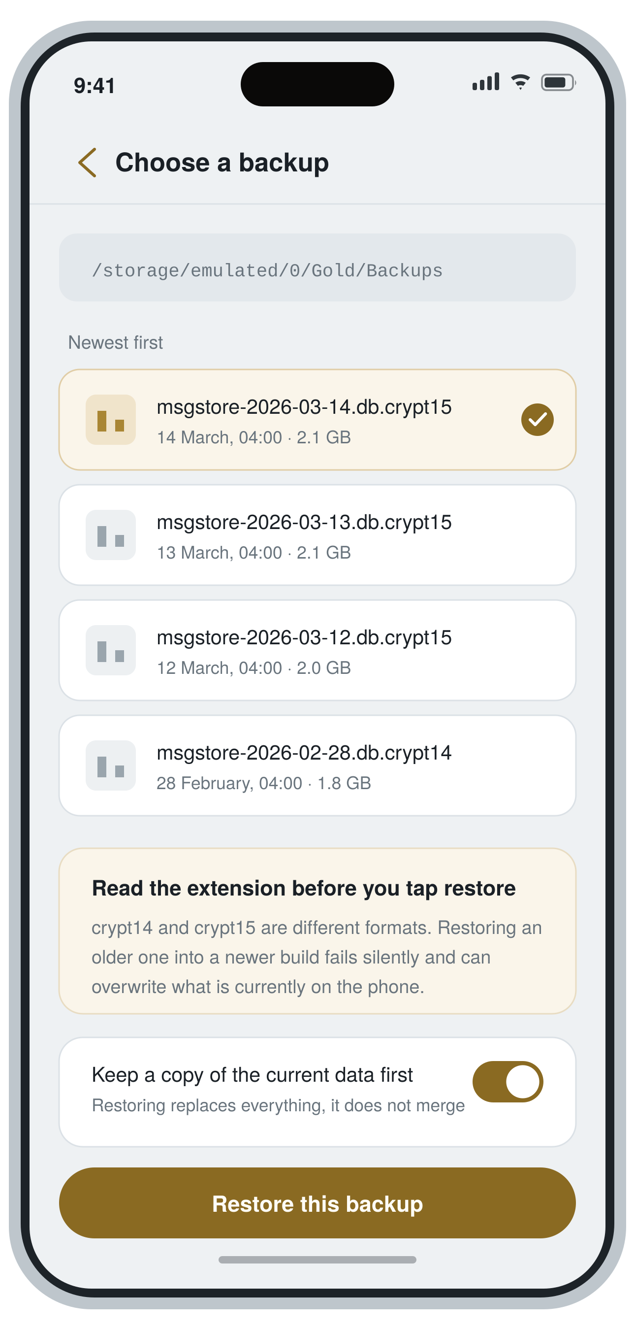 Ocultar Recording Status in WhatsApp Gold